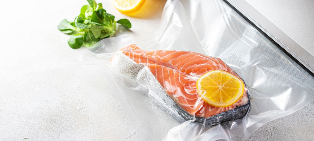 Vakuově balené ryby v sáčku