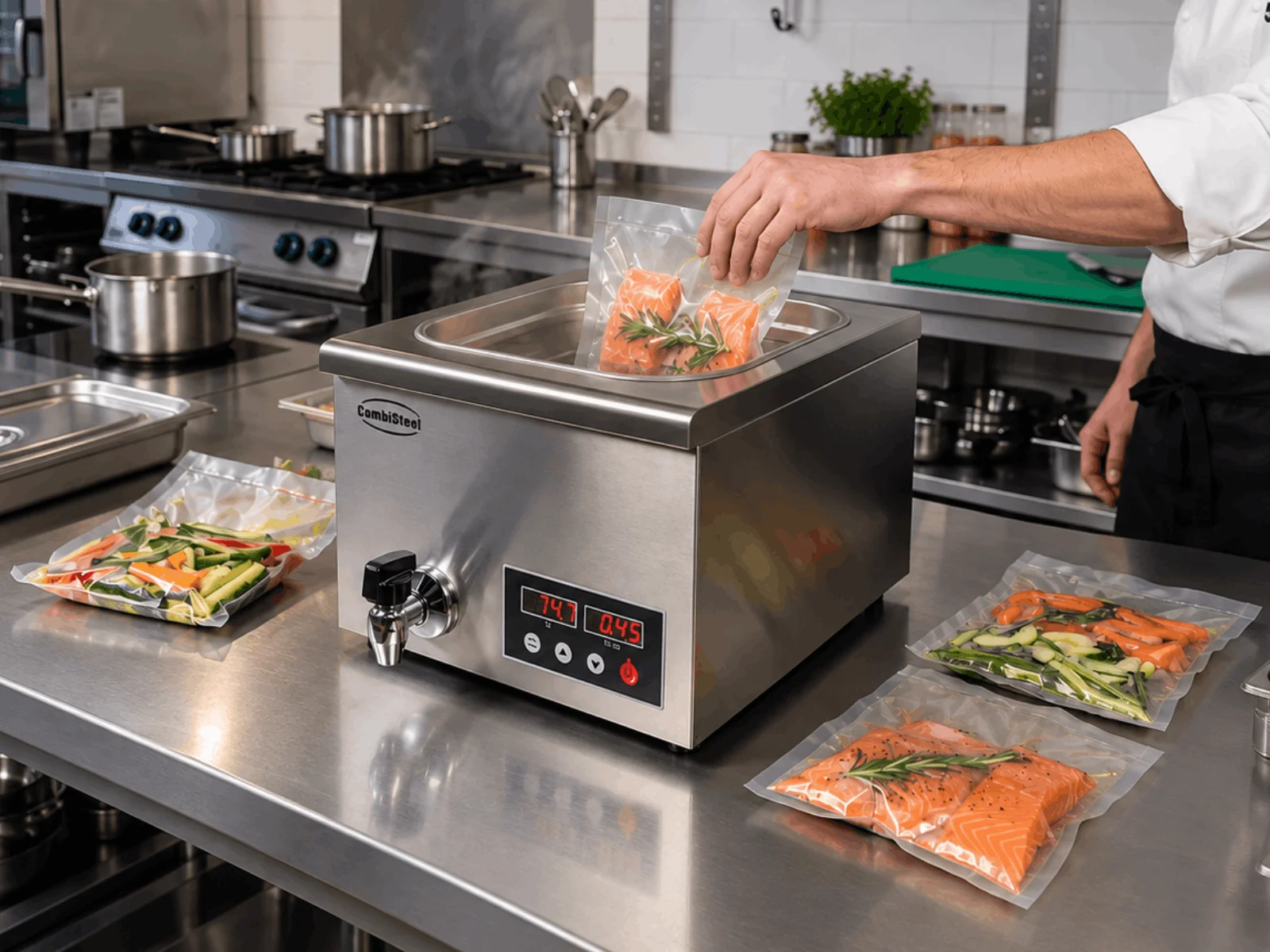 Řada profesionálních sous vide vařičů